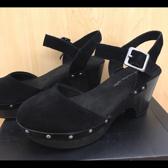 NEW  Arrival 🖤 House of Harlow 1960 Black Clogs cw - Picture 2 of 8